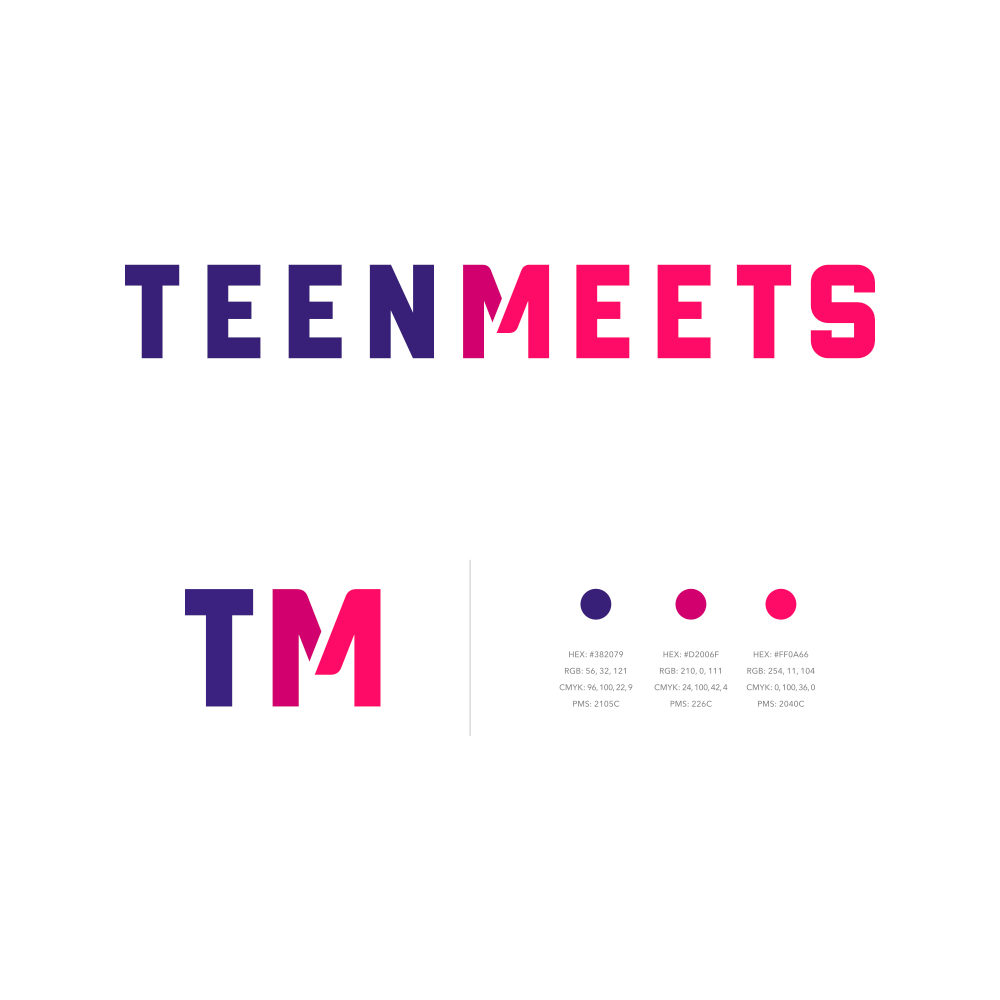 TeenMeets brand identity