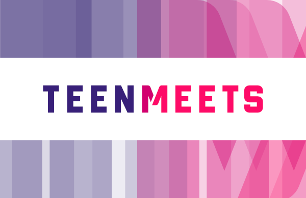 TeenMeets business back card design